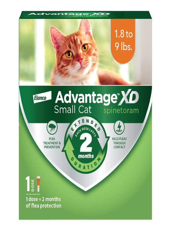Advantage XD Small Cat Flea Prevention & Treatment For Cats 1.8-9lbs. | 1-Topical Dose, 2-Months of Protection Per Dose - Image 1
